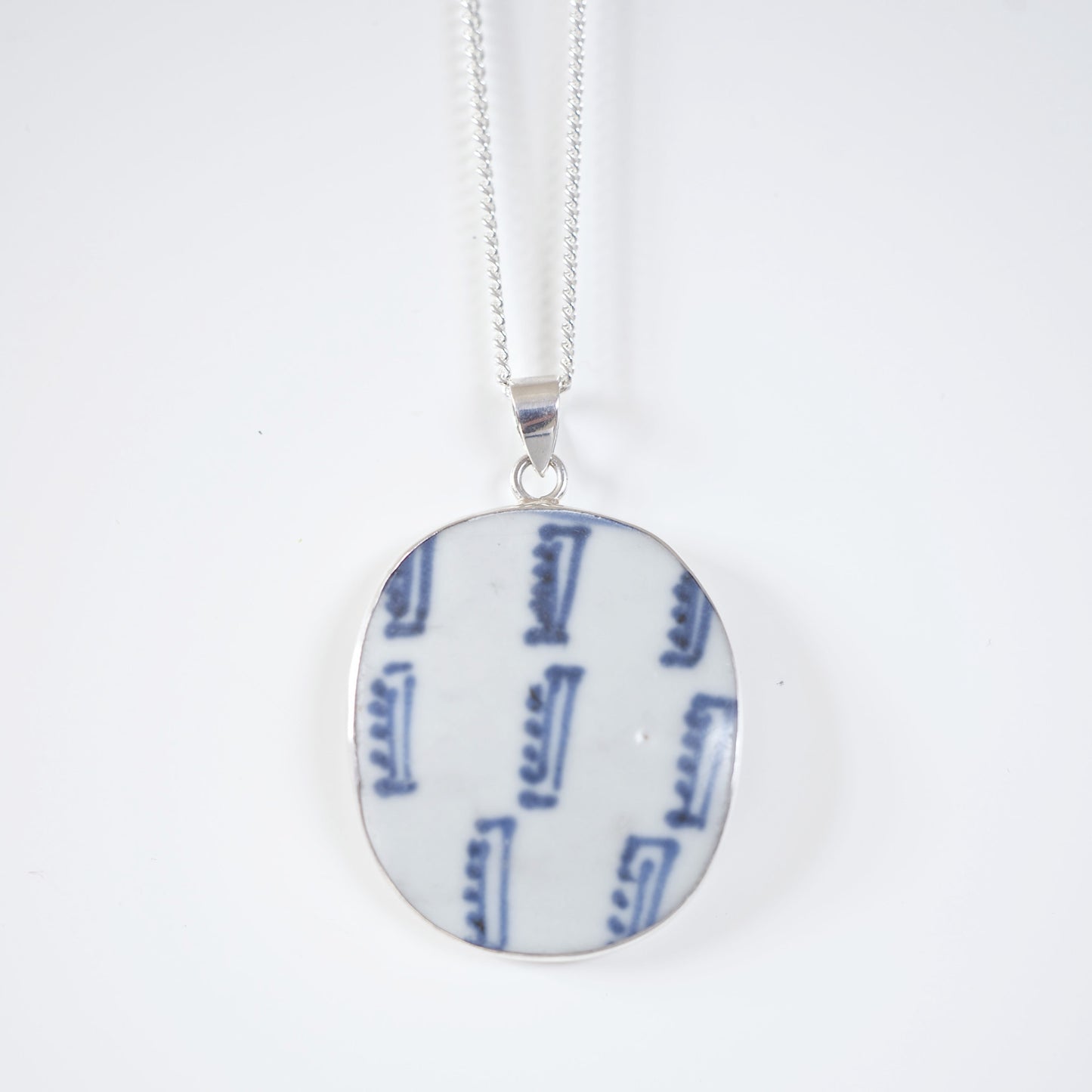 SHANGHAI PORCELAIN BAMBOO PENDANT