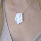 GEOMETRIC GOLD & HOWLITH NECKLACE