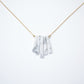 GEOMETRIC GOLD & HOWLITH NECKLACE