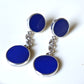 SHANGHAI PORCELAIN BLUE EARRINGS
